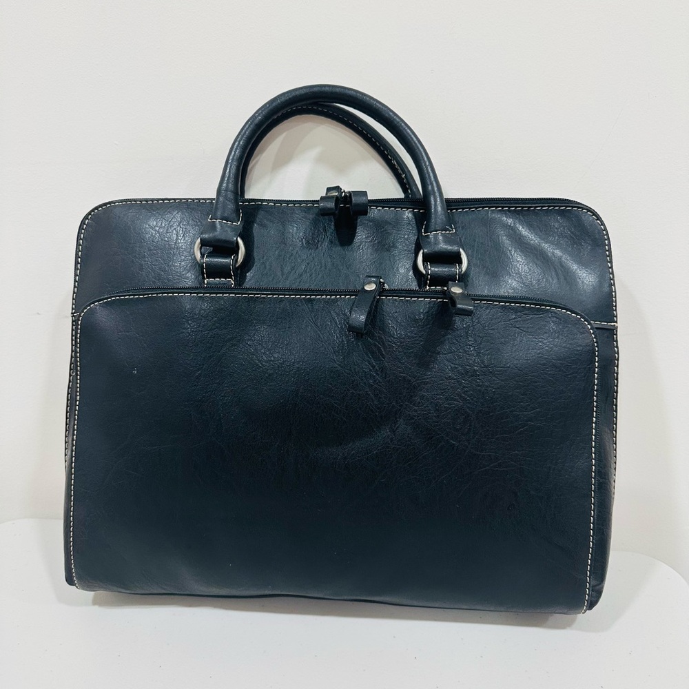 NWOT Bueno Double Handle Black Large Tote Handbag‎ No Removeable Shoulder Strap